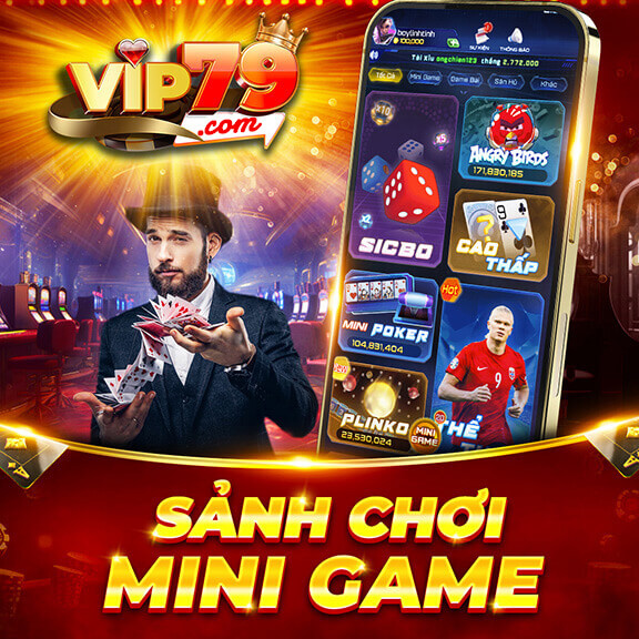 Sảnh chơi mini game tại cổng game BumVin